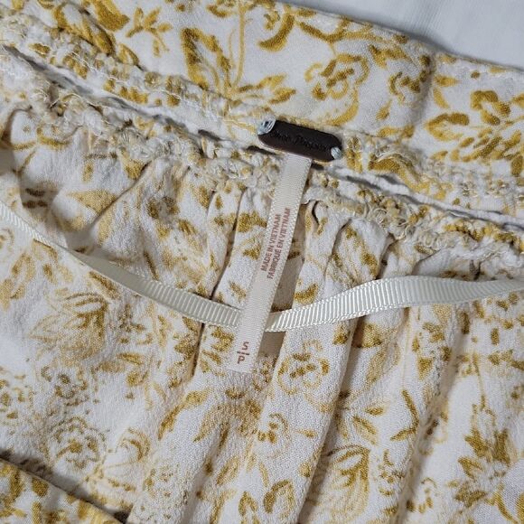 Free People 'Talk About It' Yellow Floral Blouse - Picture 2 of 5